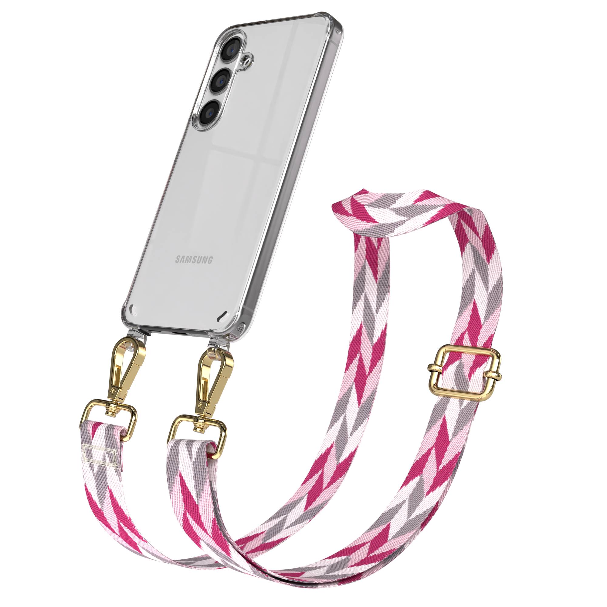 Samsung Galaxy S24 Handykette mit verstellbarem Boho Band Set 