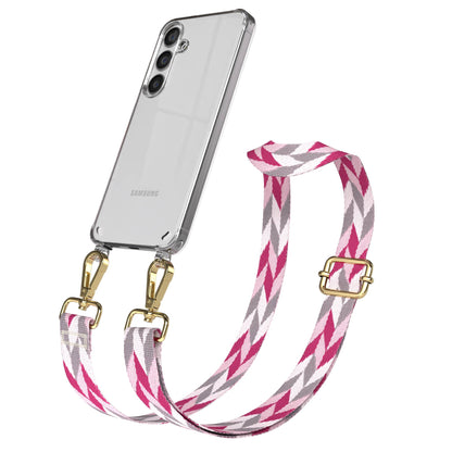 Samsung Galaxy S24 Handykette mit verstellbarem Boho Band Set 