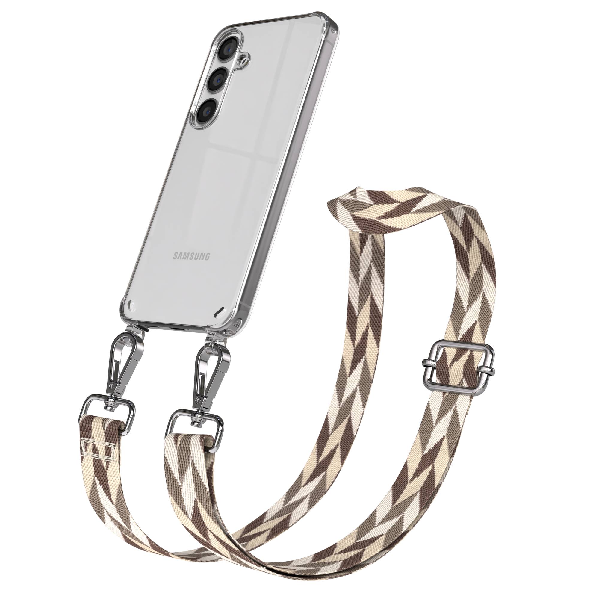 Samsung Galaxy S24 Handykette mit verstellbarem Boho Band Set 
