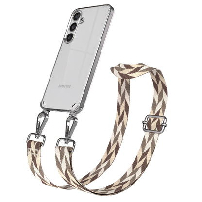 Samsung Galaxy S24 Handykette mit verstellbarem Boho Band Set 