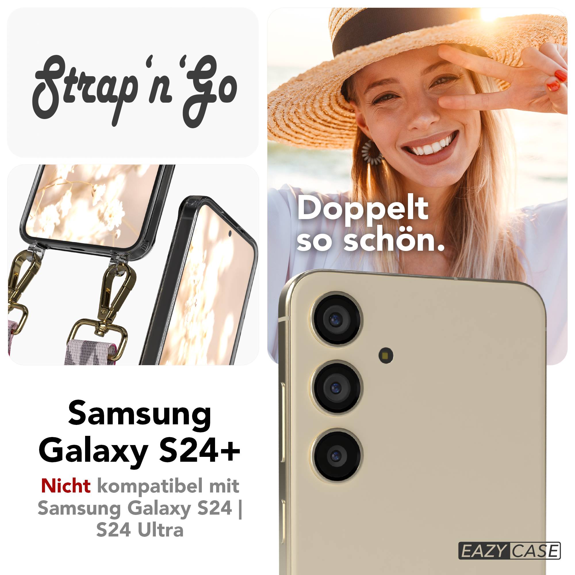 Samsung Galaxy S24 Plus Handykette mit Boho Band Set 