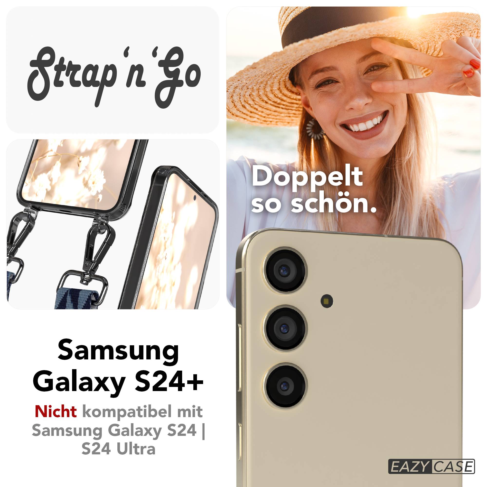 Samsung Galaxy S24 Plus Handykette mit Boho Band Set 