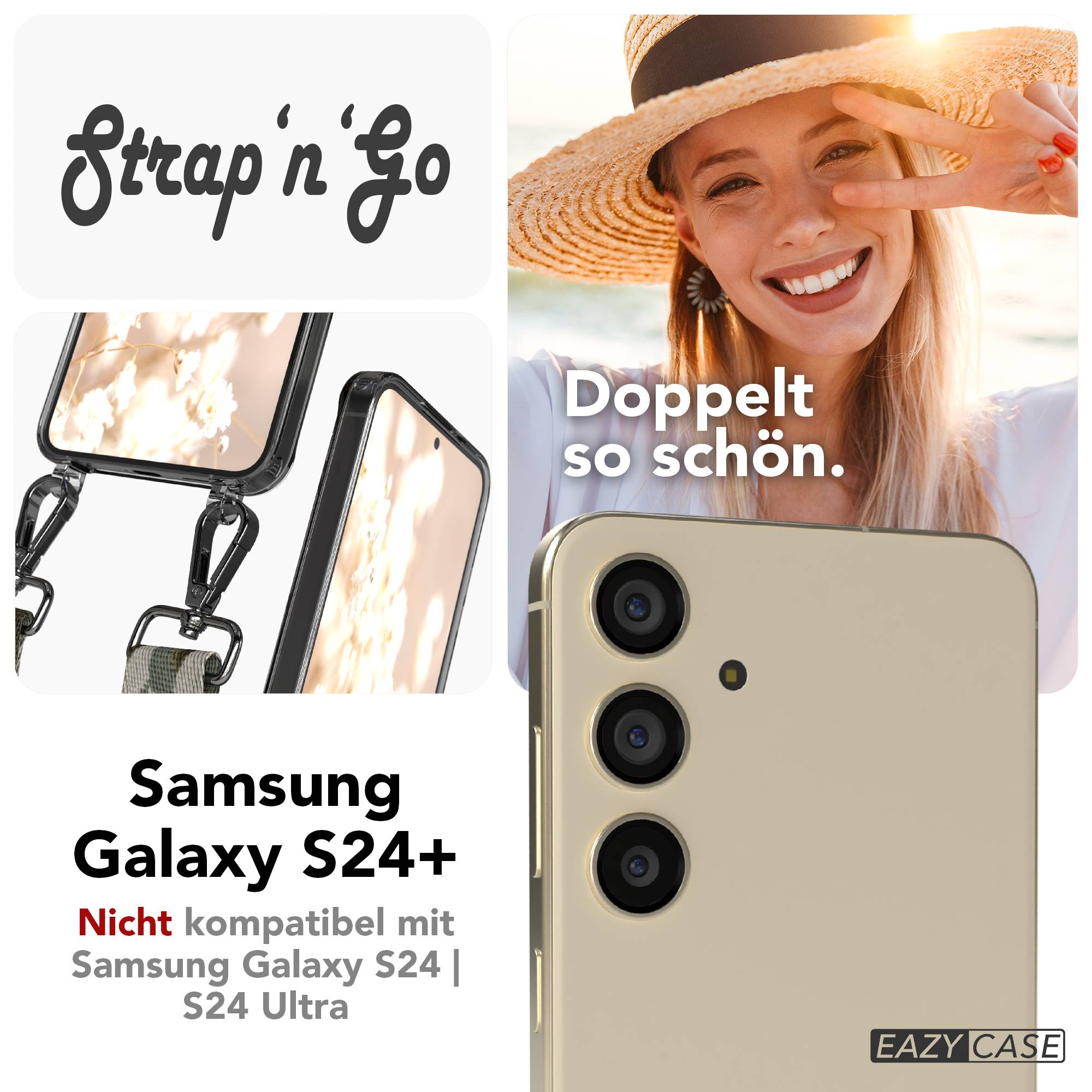 Samsung Galaxy S24 Plus Handykette mit Boho Band Set 
