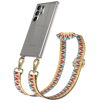 Samsung Galaxy S24 Ultra Handykette mit Boho Band zum Umhängen 