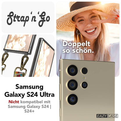 Samsung Galaxy S24 Ultra Handykette mit Boho Band zum Umhängen 