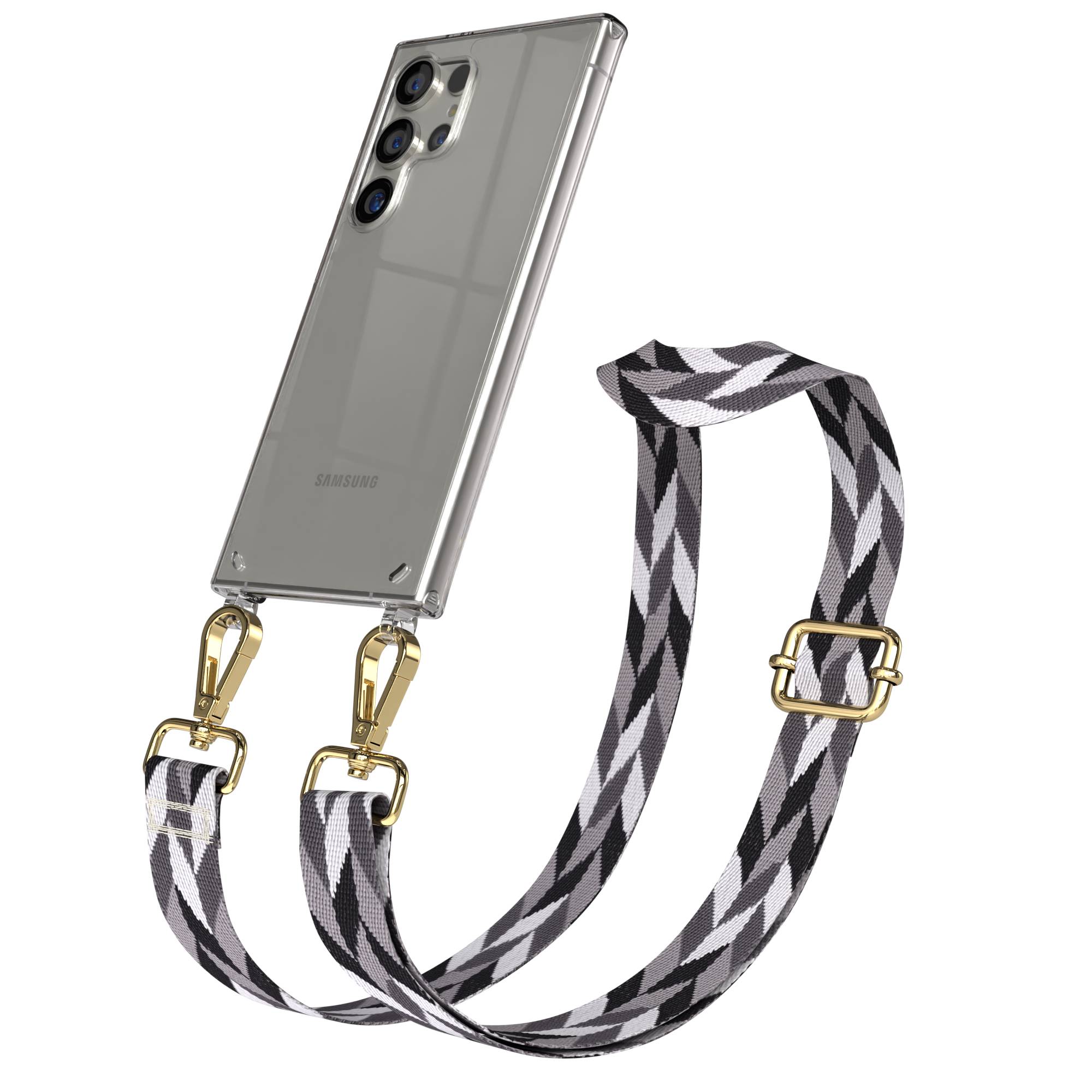 Samsung Galaxy S24 Ultra Handykette mit Boho Band zum Umhängen 