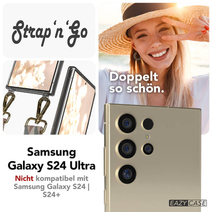 Samsung Galaxy S24 Ultra Handykette mit Boho Band zum Umhängen 