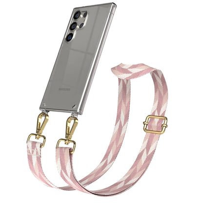 Samsung Galaxy S24 Ultra Handykette mit Boho Band zum Umhängen 