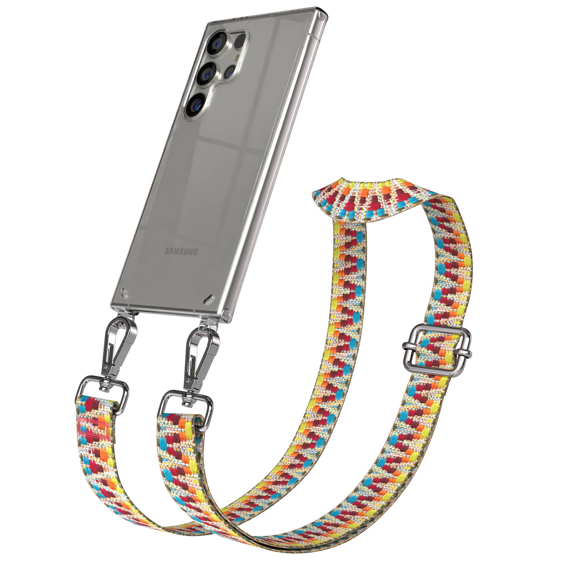 Samsung Galaxy S24 Ultra Handykette mit Boho Band zum Umhängen 
