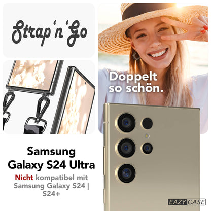 Samsung Galaxy S24 Ultra Handykette mit Boho Band zum Umhängen 