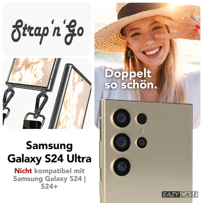 Samsung Galaxy S24 Ultra Handykette mit Boho Band zum Umhängen 