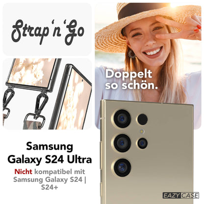 Samsung Galaxy S24 Ultra Handykette mit Boho Band zum Umhängen 