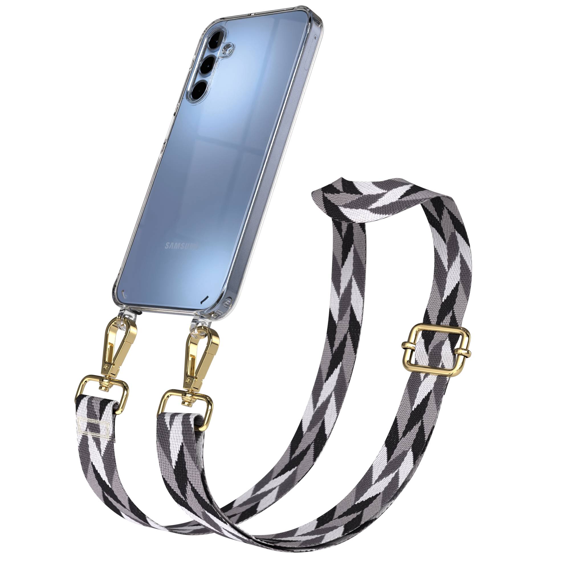 Samsung Galaxy A15 Handykette mit verstellbarem Boho Band zum Umhängen 