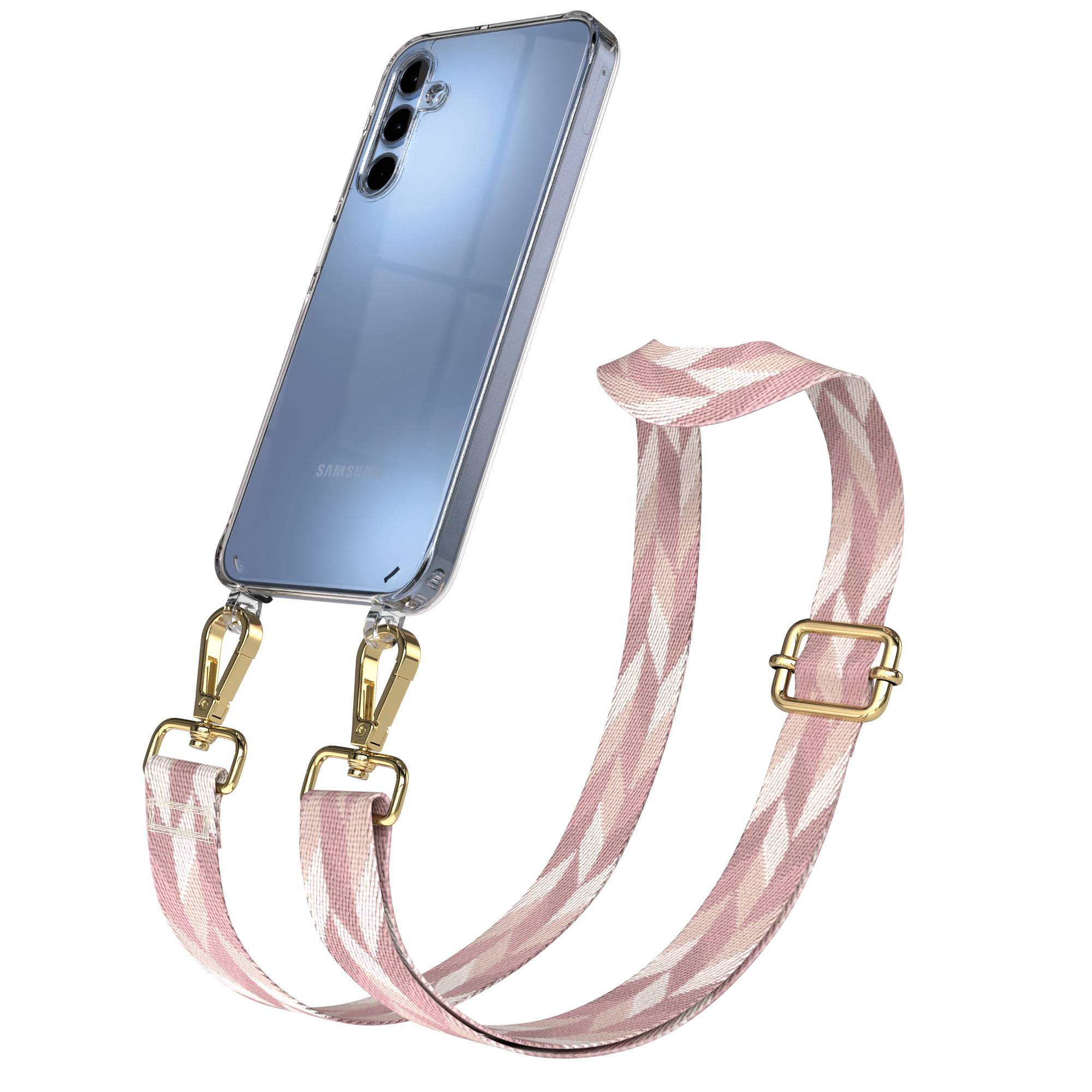 Samsung Galaxy A15 Handykette mit verstellbarem Boho Band zum Umhängen 