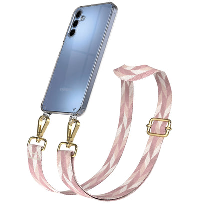 Samsung Galaxy A15 Handykette mit verstellbarem Boho Band zum Umhängen 