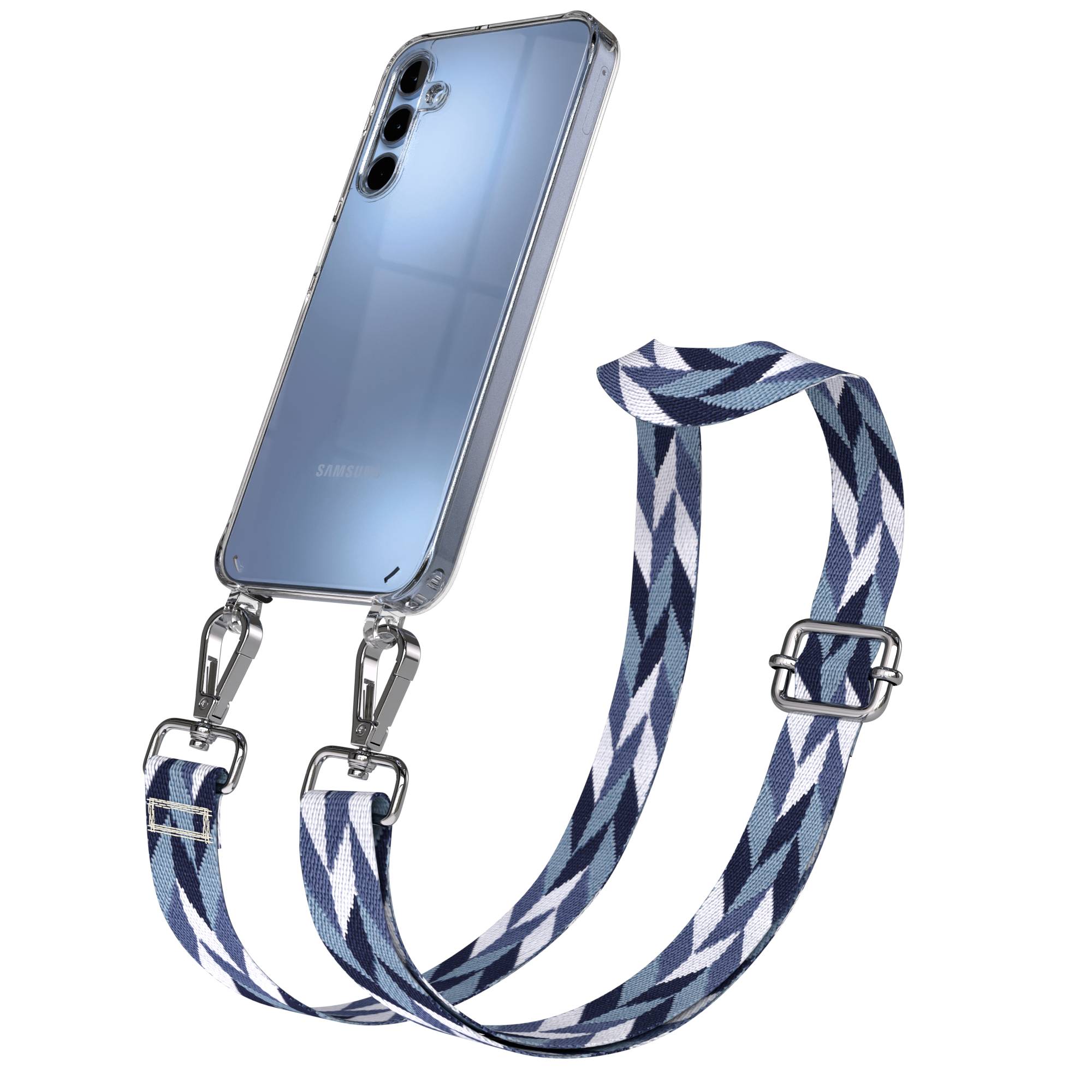 Samsung Galaxy A15 Handykette mit verstellbarem Boho Band zum Umhängen 