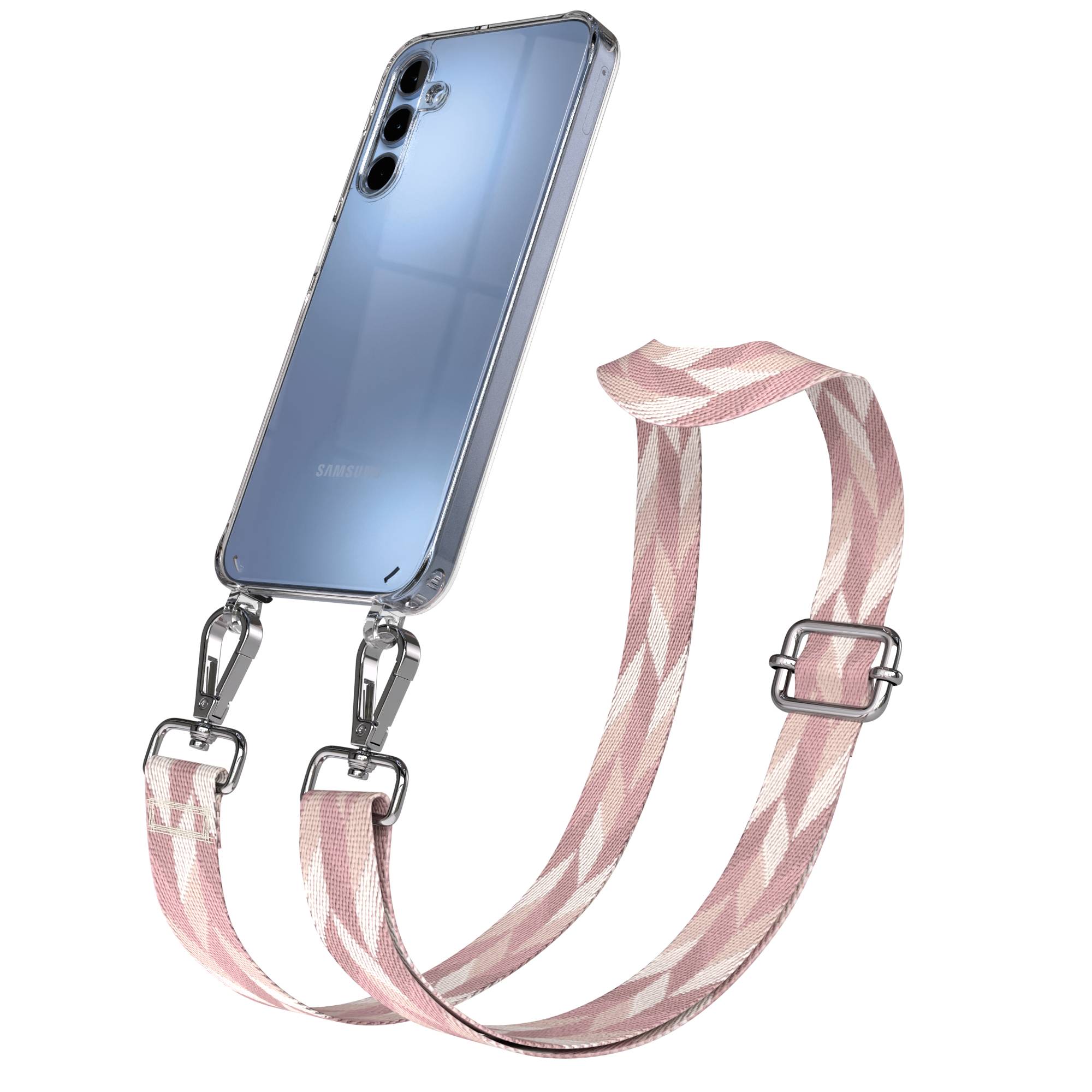 Samsung Galaxy A15 Handykette mit verstellbarem Boho Band zum Umhängen 