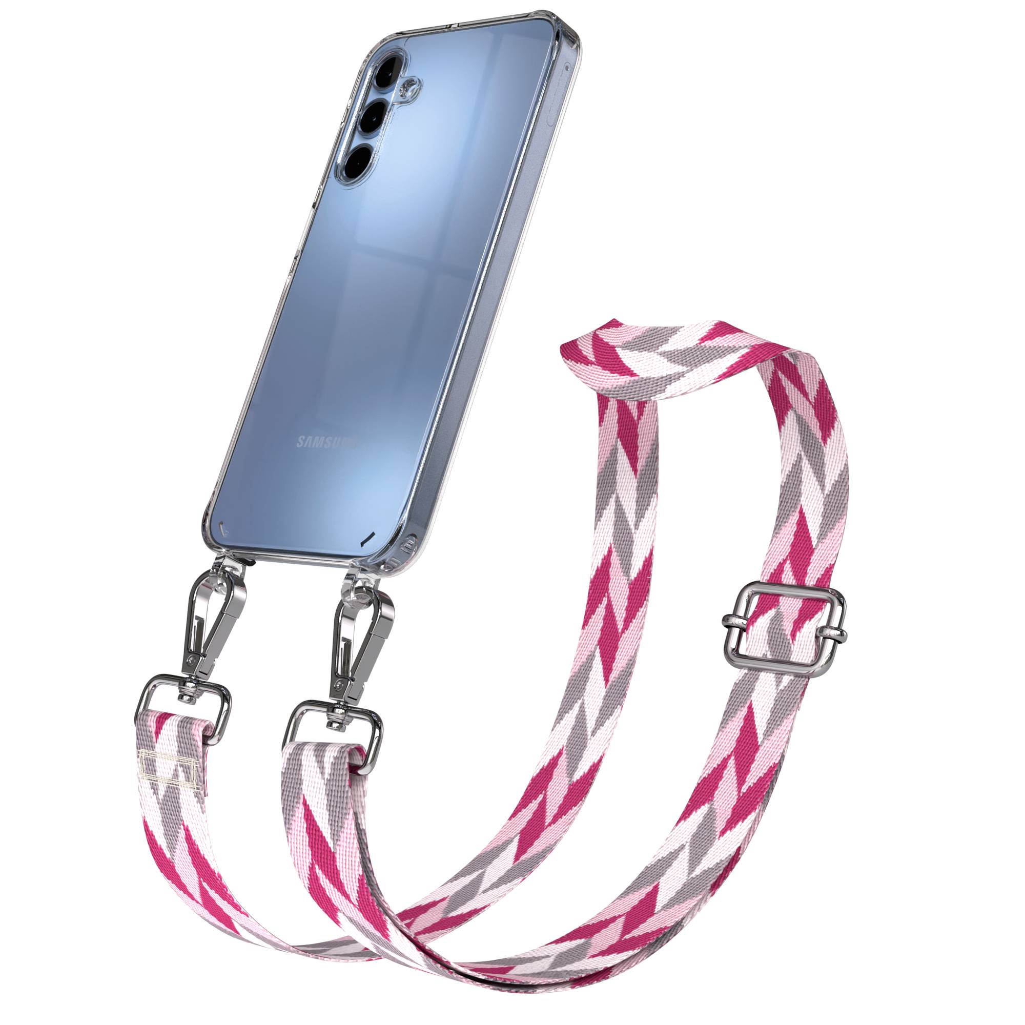Samsung Galaxy A15 Handykette mit verstellbarem Boho Band zum Umhängen 