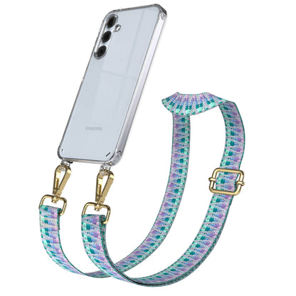 Samsung Galaxy A35 Handykette mit verstellbarem Boho Band zum Umhängen 