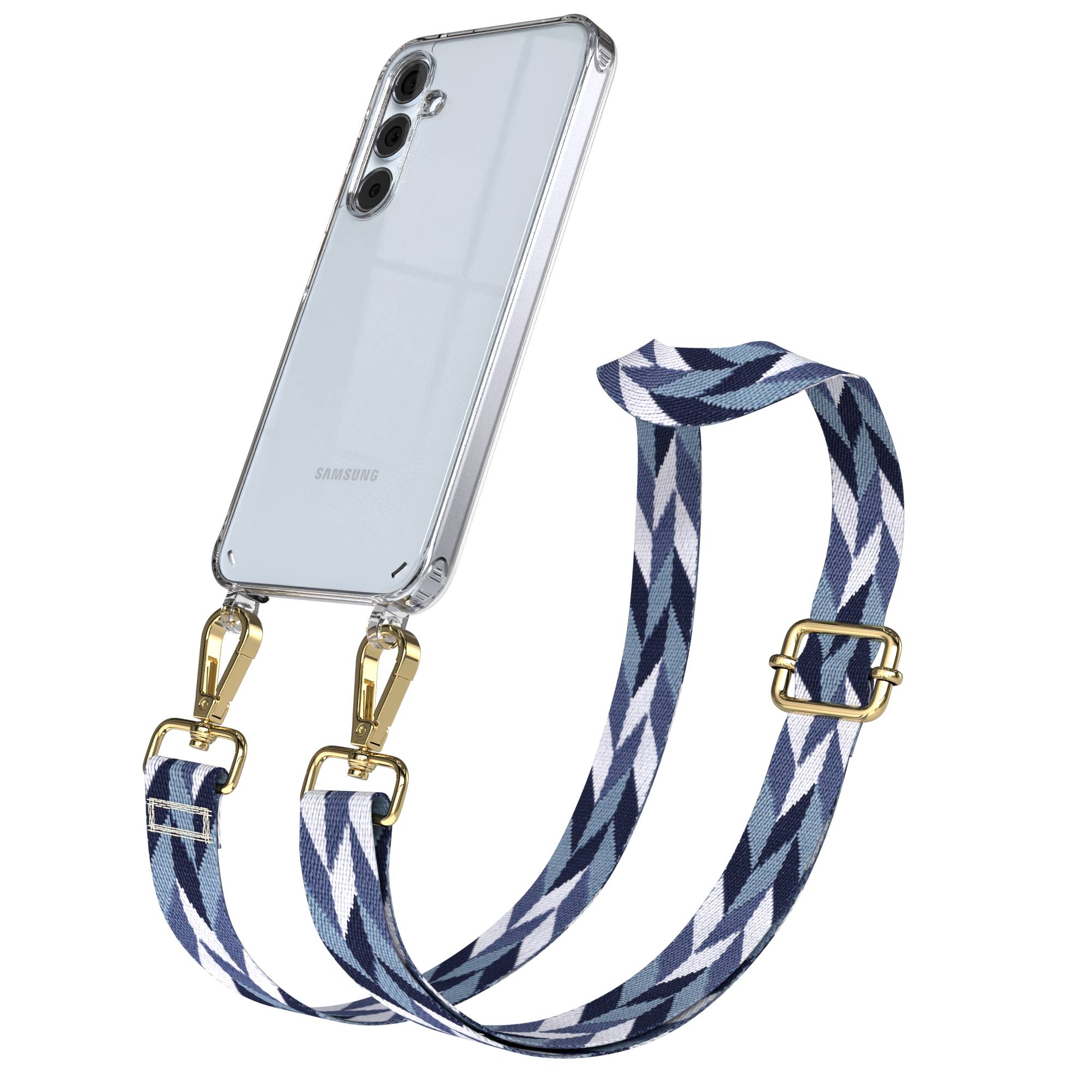 Samsung Galaxy A35 Handykette mit verstellbarem Boho Band zum Umhängen 