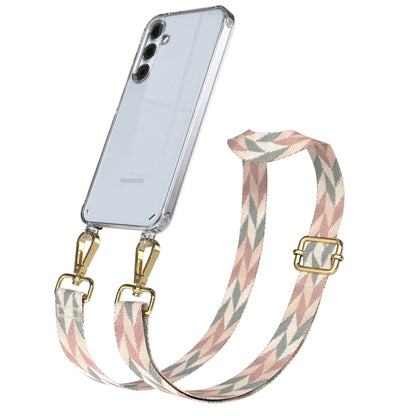 Samsung Galaxy A35 Handykette mit verstellbarem Boho Band zum Umhängen 