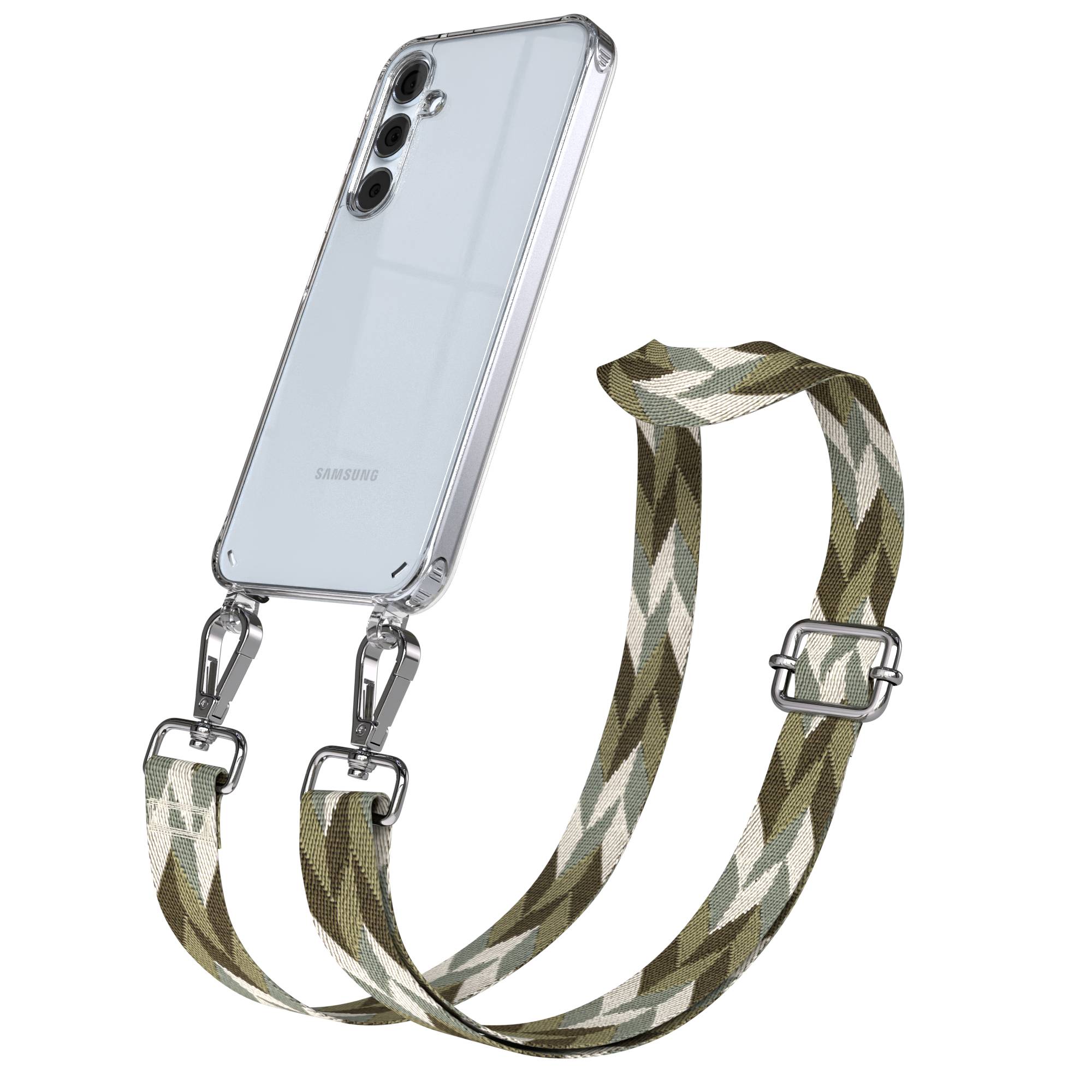 Samsung Galaxy A35 Handykette mit verstellbarem Boho Band zum Umhängen 
