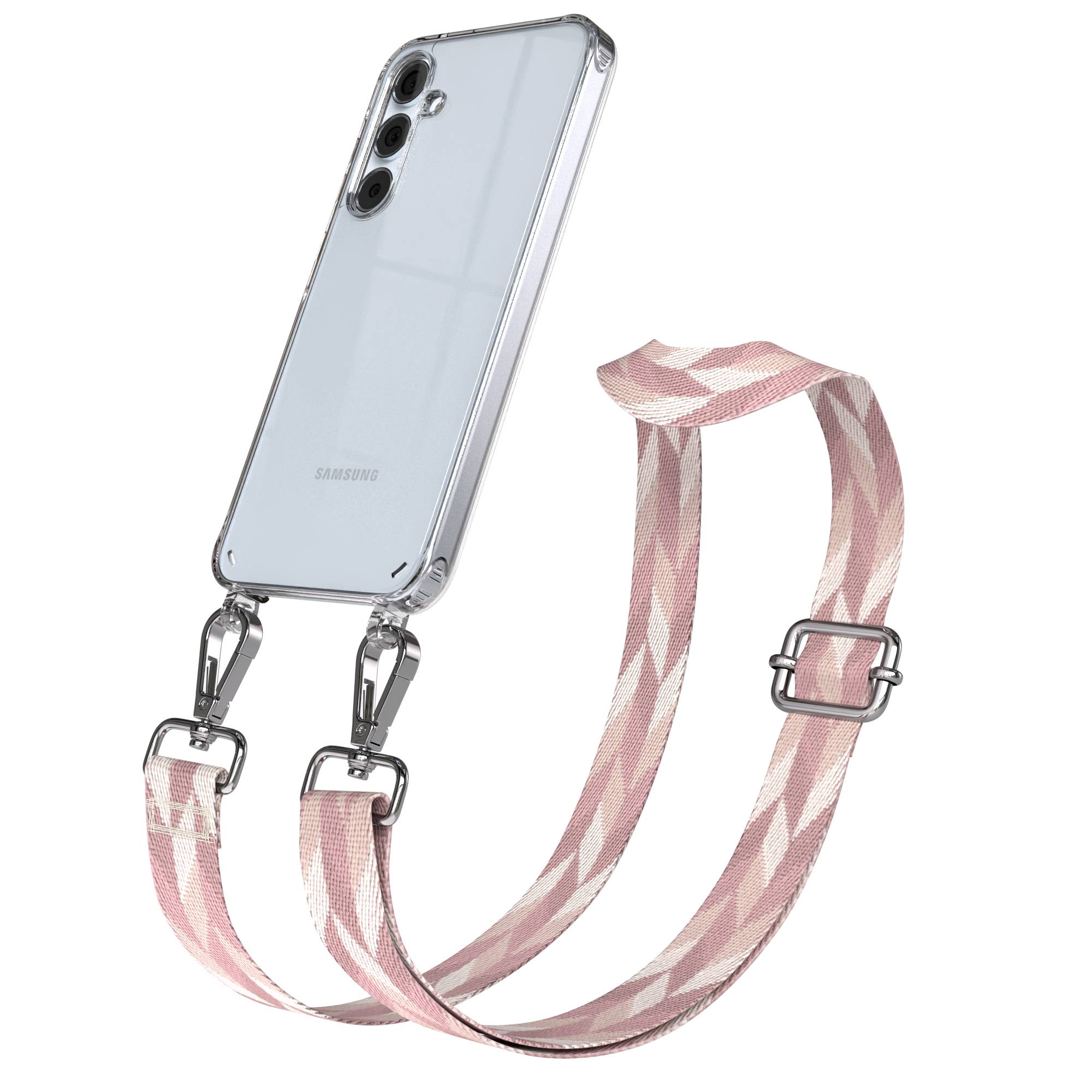 Samsung Galaxy A35 Handykette mit verstellbarem Boho Band zum Umhängen 