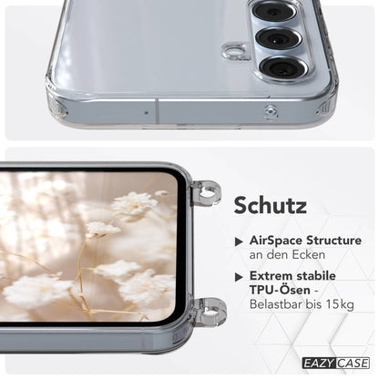 Samsung Galaxy A55 Handykette mit Boho Band und verstellbarem Riemen 