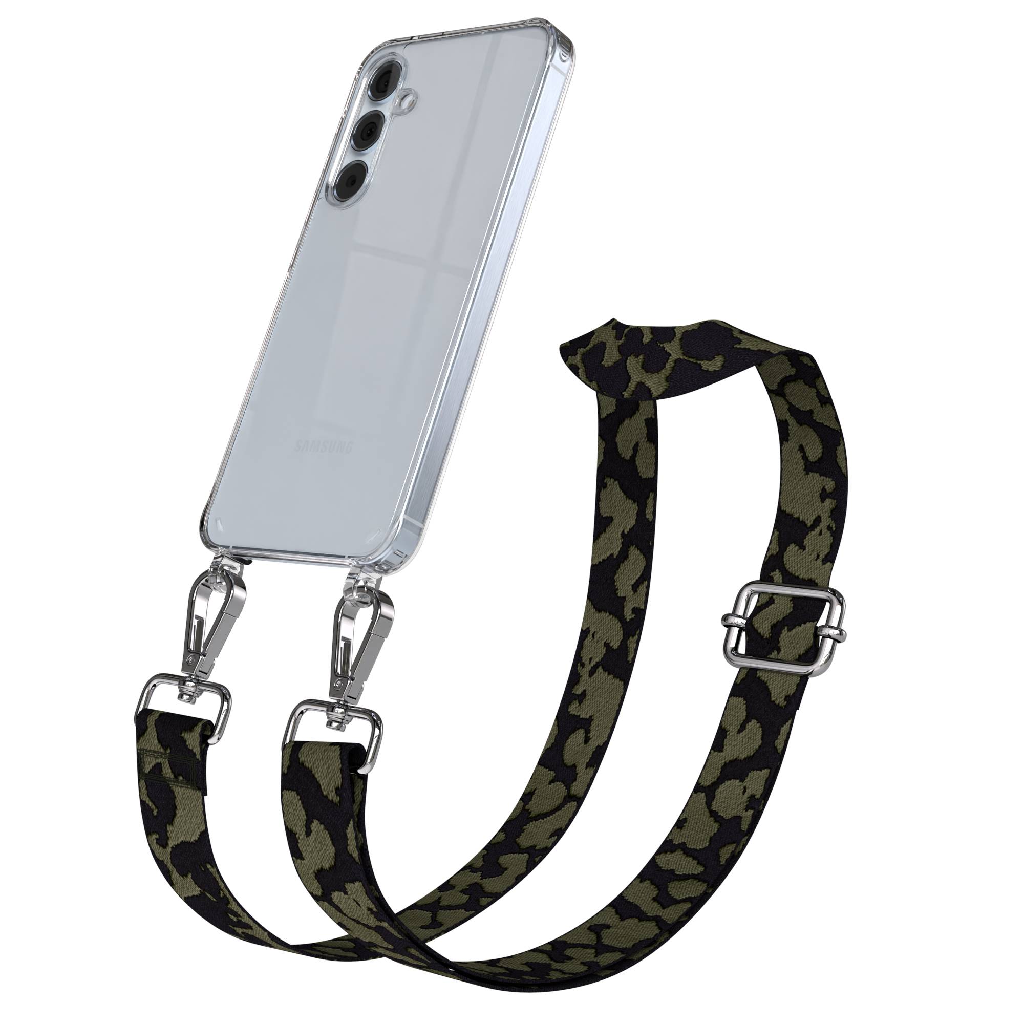 Samsung Galaxy A55 Handykette mit Boho Band und verstellbarem Riemen 