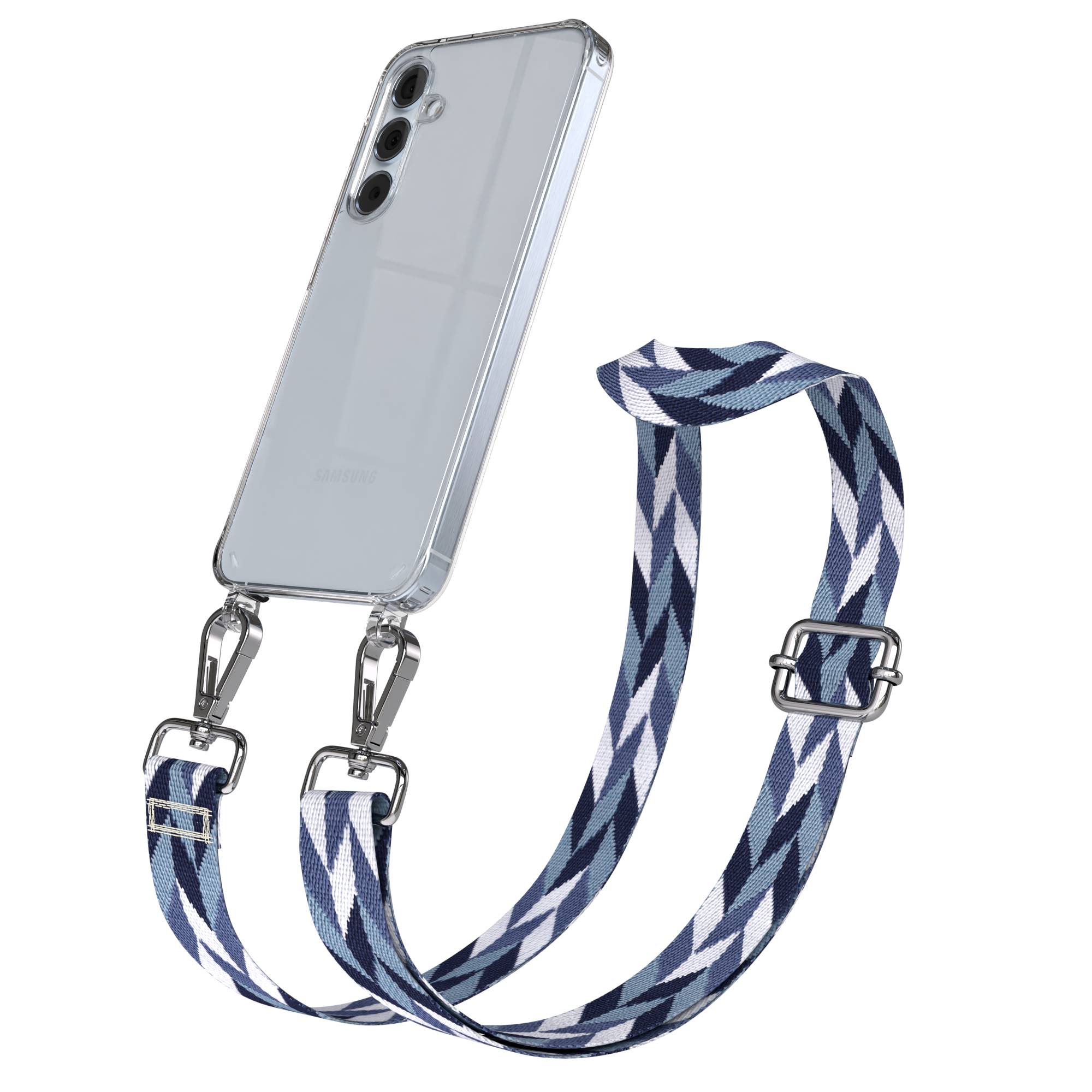 Samsung Galaxy A55 Handykette mit Boho Band und verstellbarem Riemen 