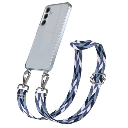 Samsung Galaxy A55 Handykette mit Boho Band und verstellbarem Riemen 
