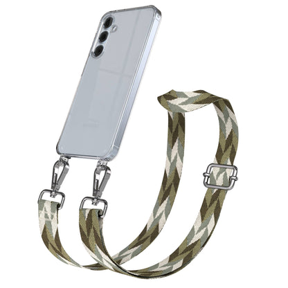Samsung Galaxy A55 Handykette mit Boho Band und verstellbarem Riemen 