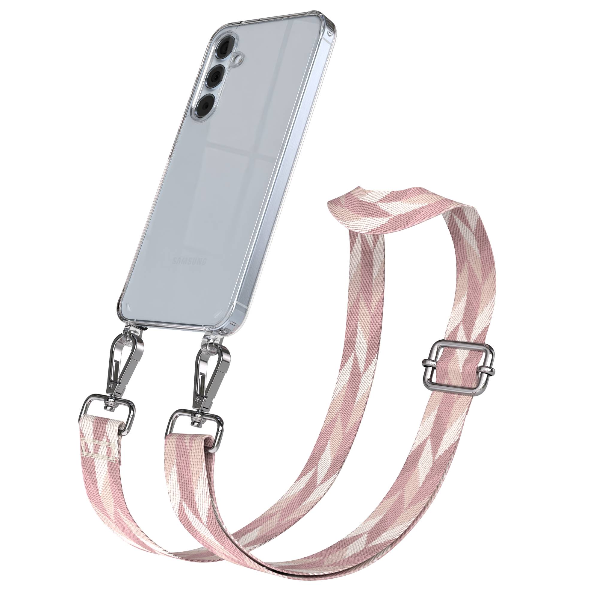 Samsung Galaxy A55 Handykette mit Boho Band und verstellbarem Riemen 