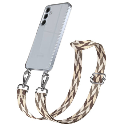 Samsung Galaxy A55 Handykette mit Boho Band und verstellbarem Riemen 