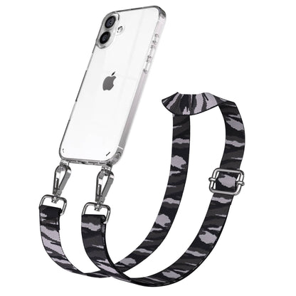 iPhone 16 Plus Handykette mit Boho Band und verstellbarem Trageriemen 
