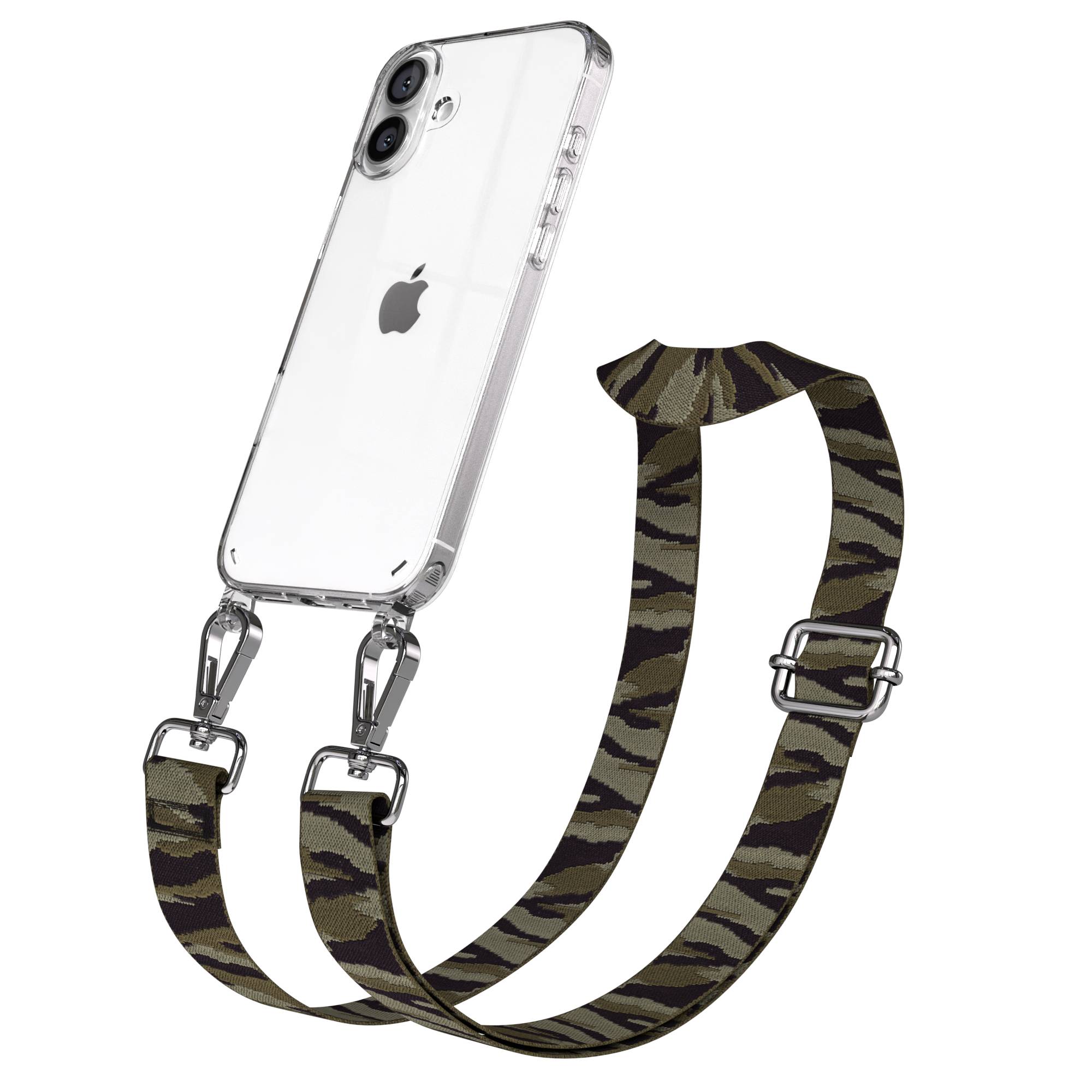 iPhone 16 Plus Handykette mit Boho Band und verstellbarem Trageriemen 