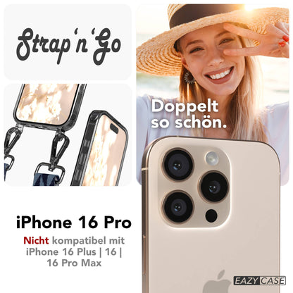 iPhone 16 Pro Handykette mit verstellbarem Tragegurt EAZY CASE 