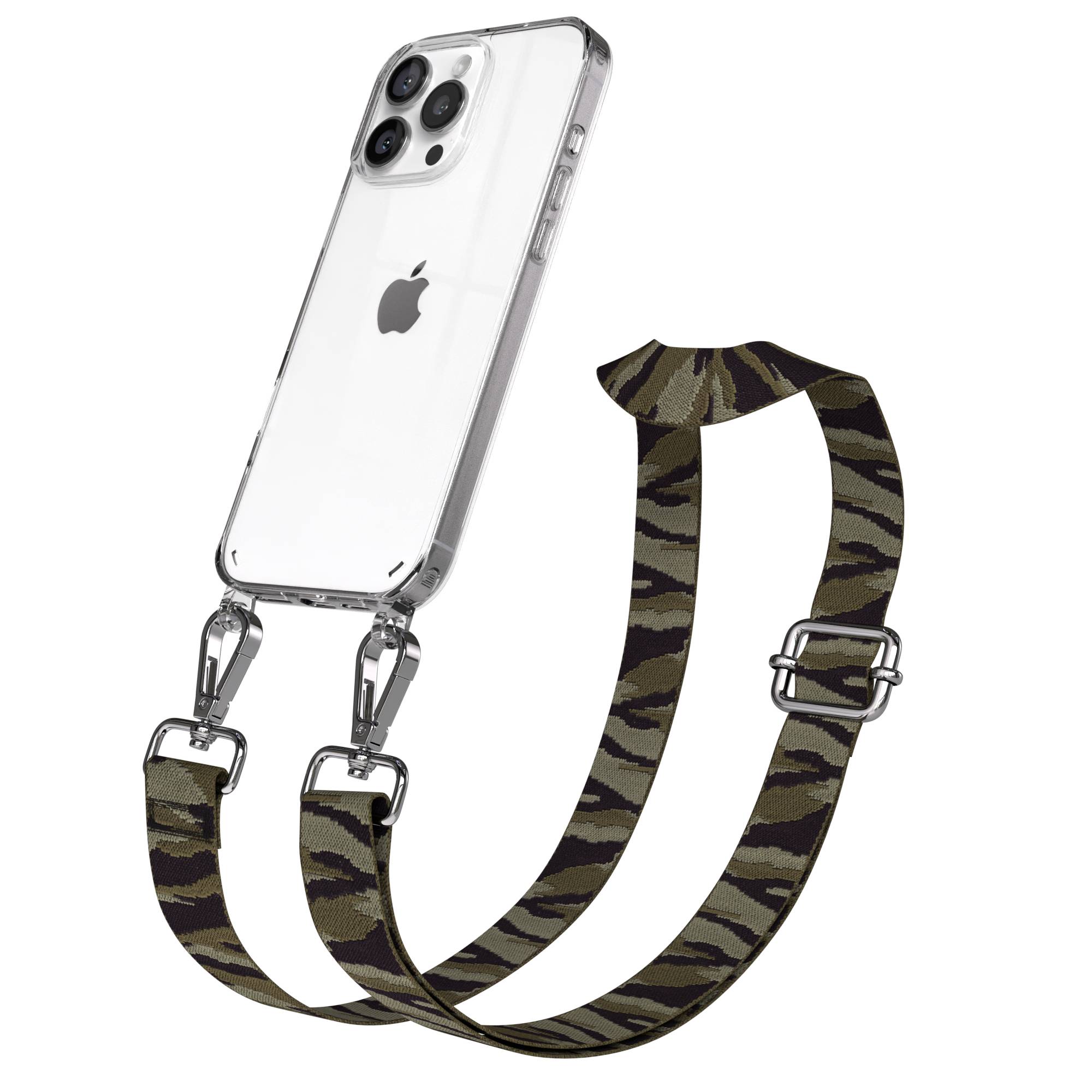 iPhone 16 Pro Max Handykette mit Boho Band zum Umhängen 