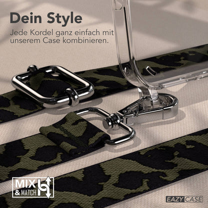 iPhone 16 Pro Max Handykette mit Boho Band zum Umhängen 