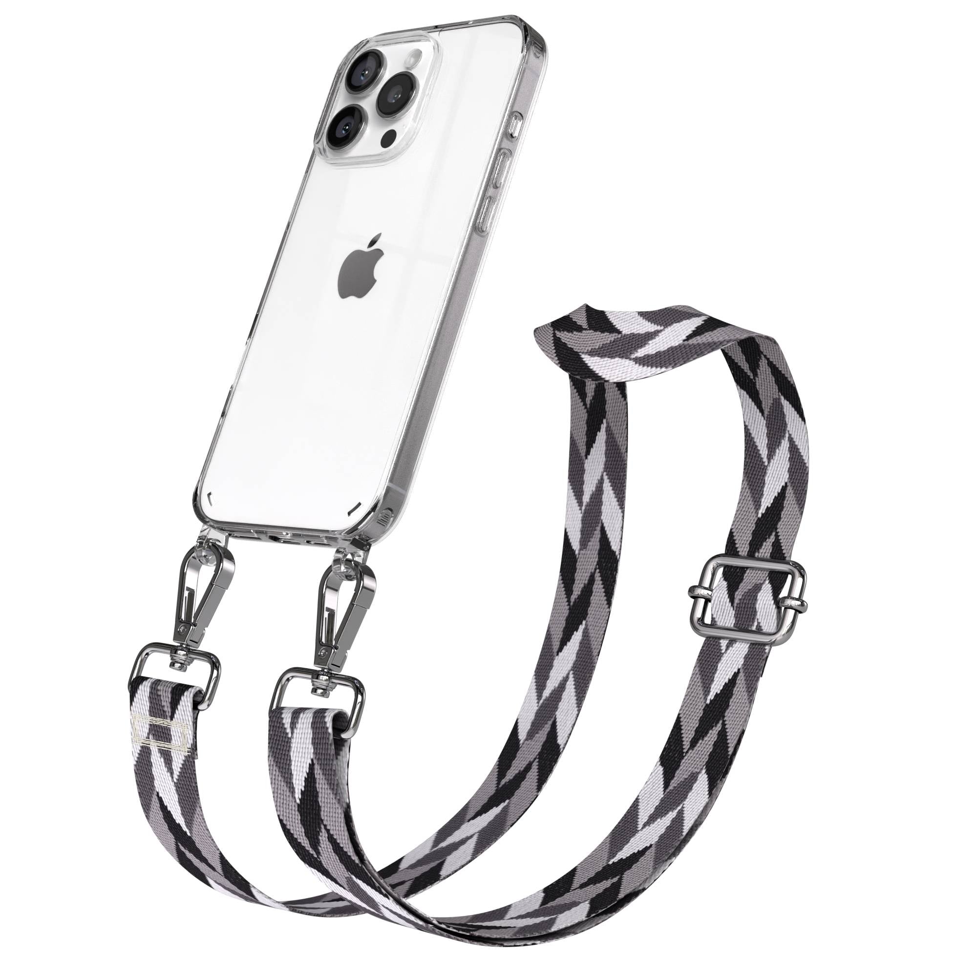 iPhone 16 Pro Max Handykette mit Boho Band zum Umhängen 