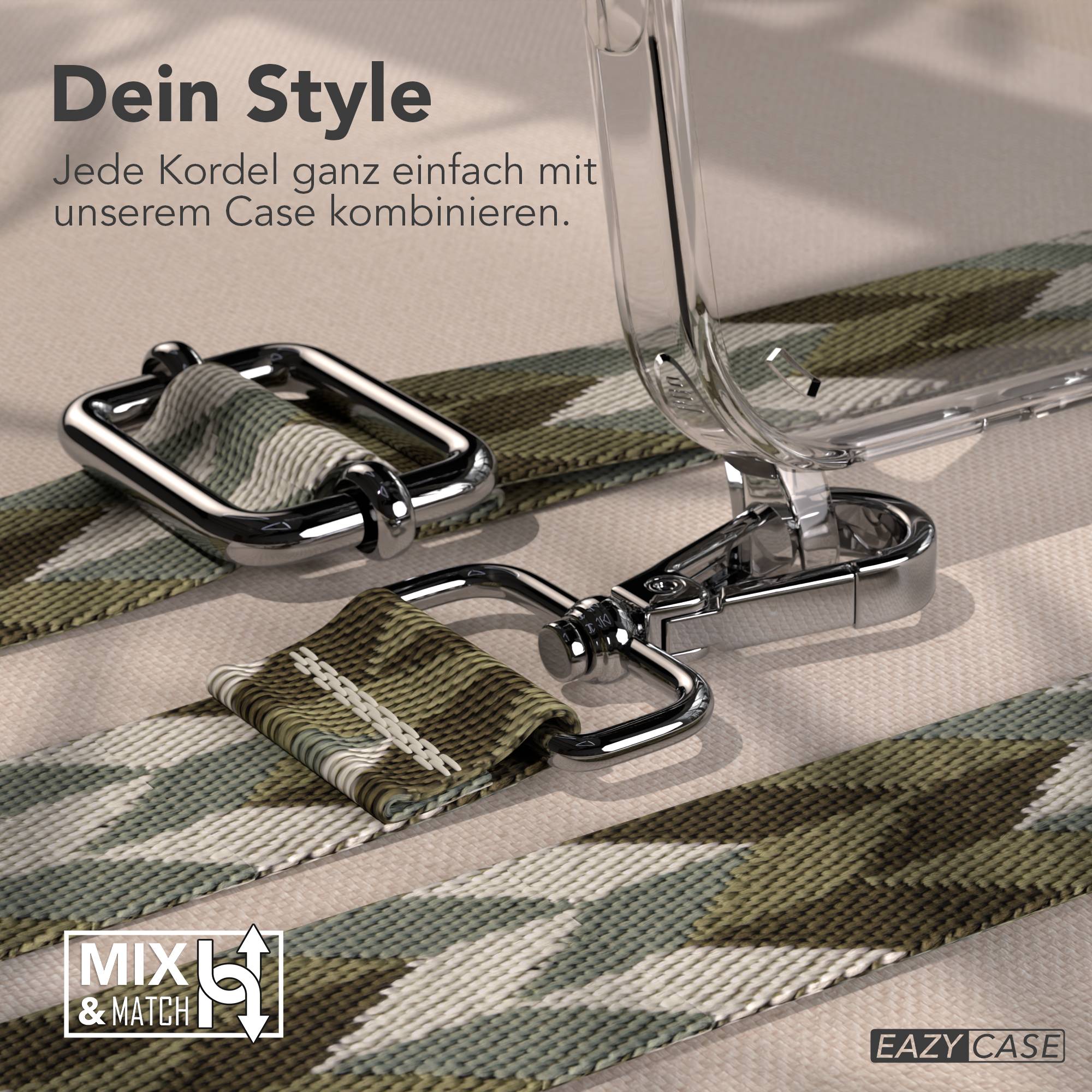 iPhone 16 Pro Max Handykette mit Boho Band zum Umhängen 
