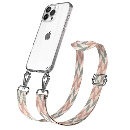 iPhone 16 Pro Max Handykette mit Boho Band zum Umhängen 