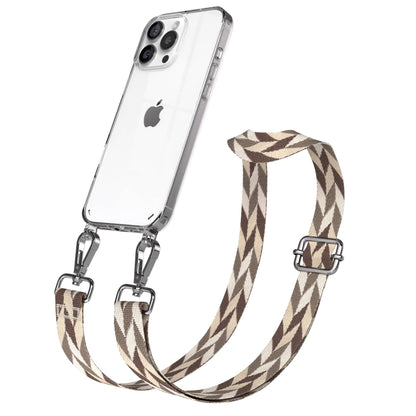 iPhone 16 Pro Max Handykette mit Boho Band zum Umhängen 