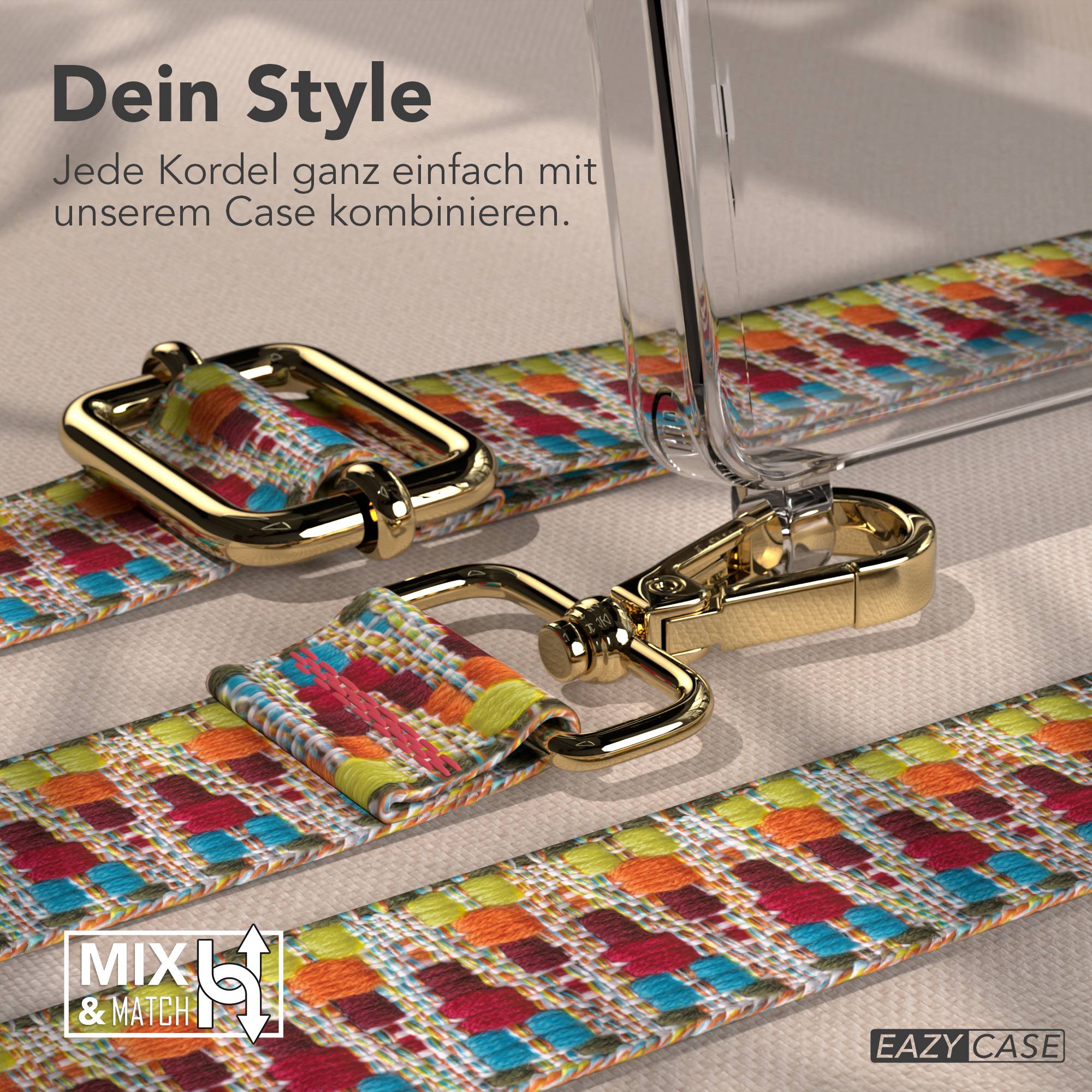 Samsung Galaxy S25 Ultra Handykette mit verstellbarem Boho Trageriemen Set 