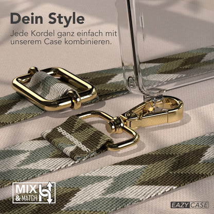 Samsung Galaxy S25 Ultra Handykette mit verstellbarem Boho Trageriemen Set 