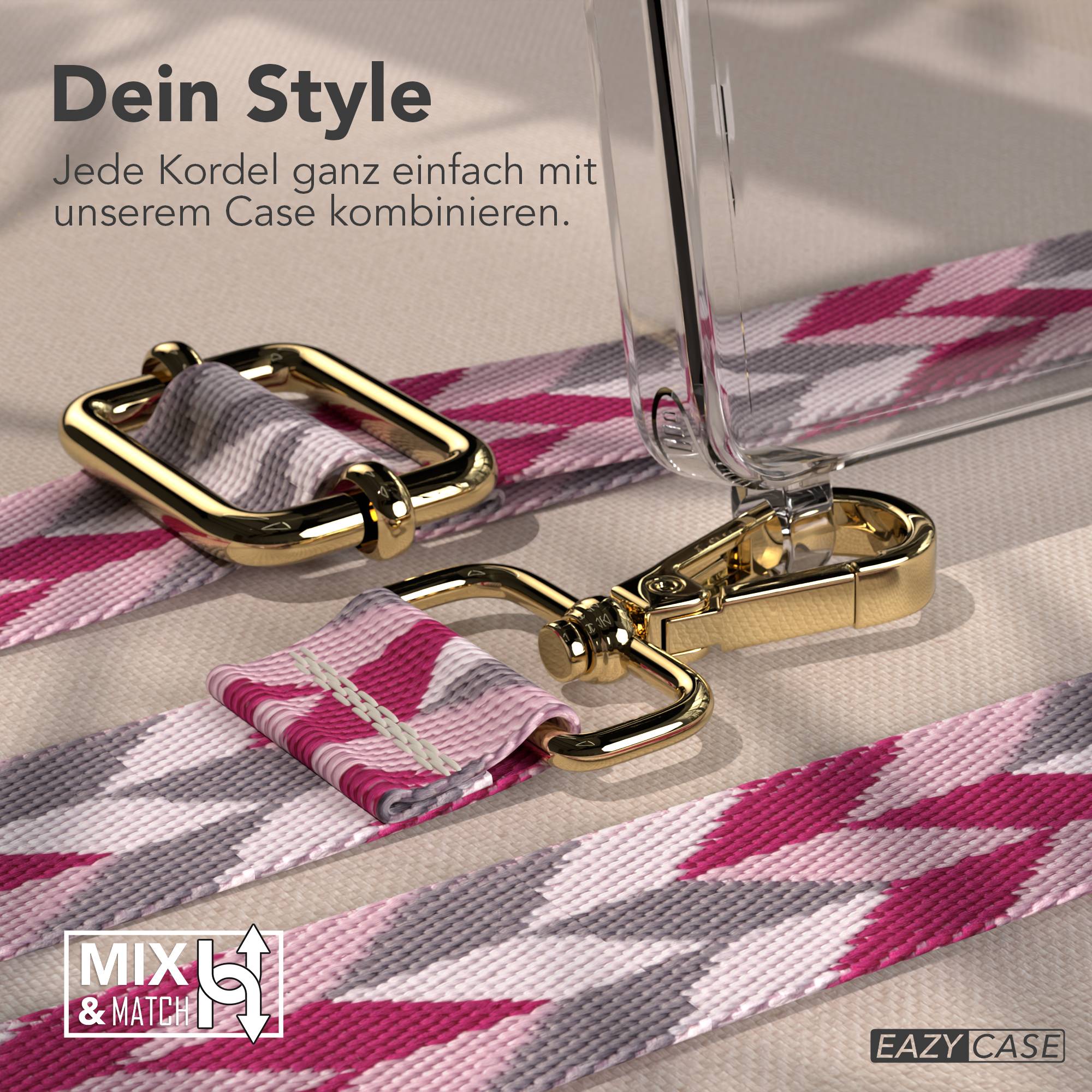 Samsung Galaxy S25 Ultra Handykette mit verstellbarem Boho Trageriemen Set 