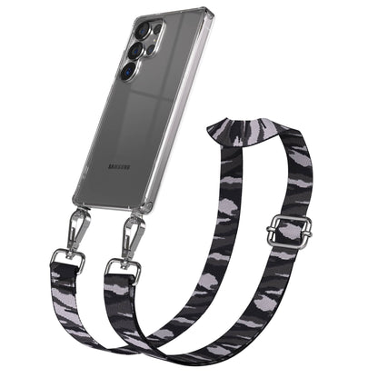 Samsung Galaxy S25 Ultra Handykette mit verstellbarem Boho Trageriemen Set 