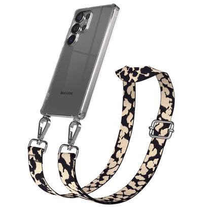 Samsung Galaxy S25 Ultra Handykette mit verstellbarem Boho Trageriemen Set 
