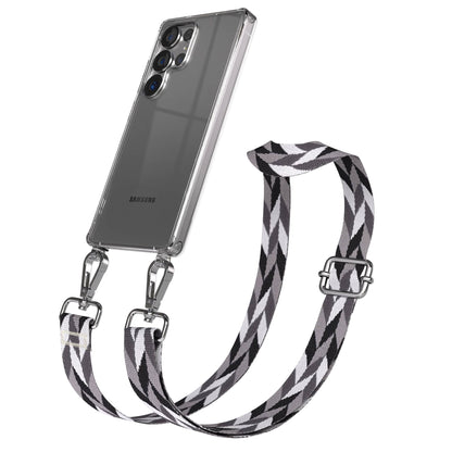 Samsung Galaxy S25 Ultra Handykette mit verstellbarem Boho Trageriemen Set 