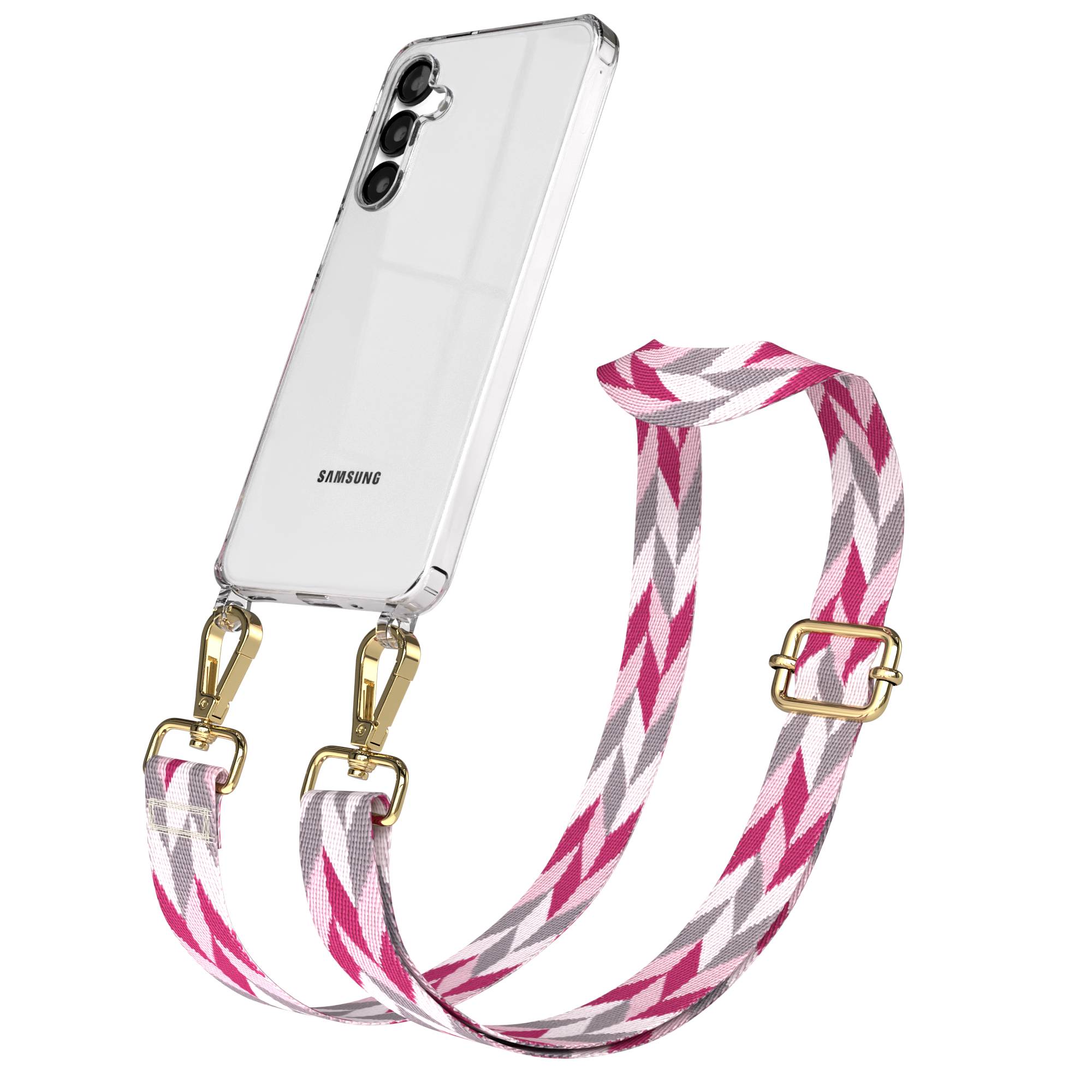 Samsung Galaxy A16 Handykette mit Boho Band verstellbar EAZY CASE 